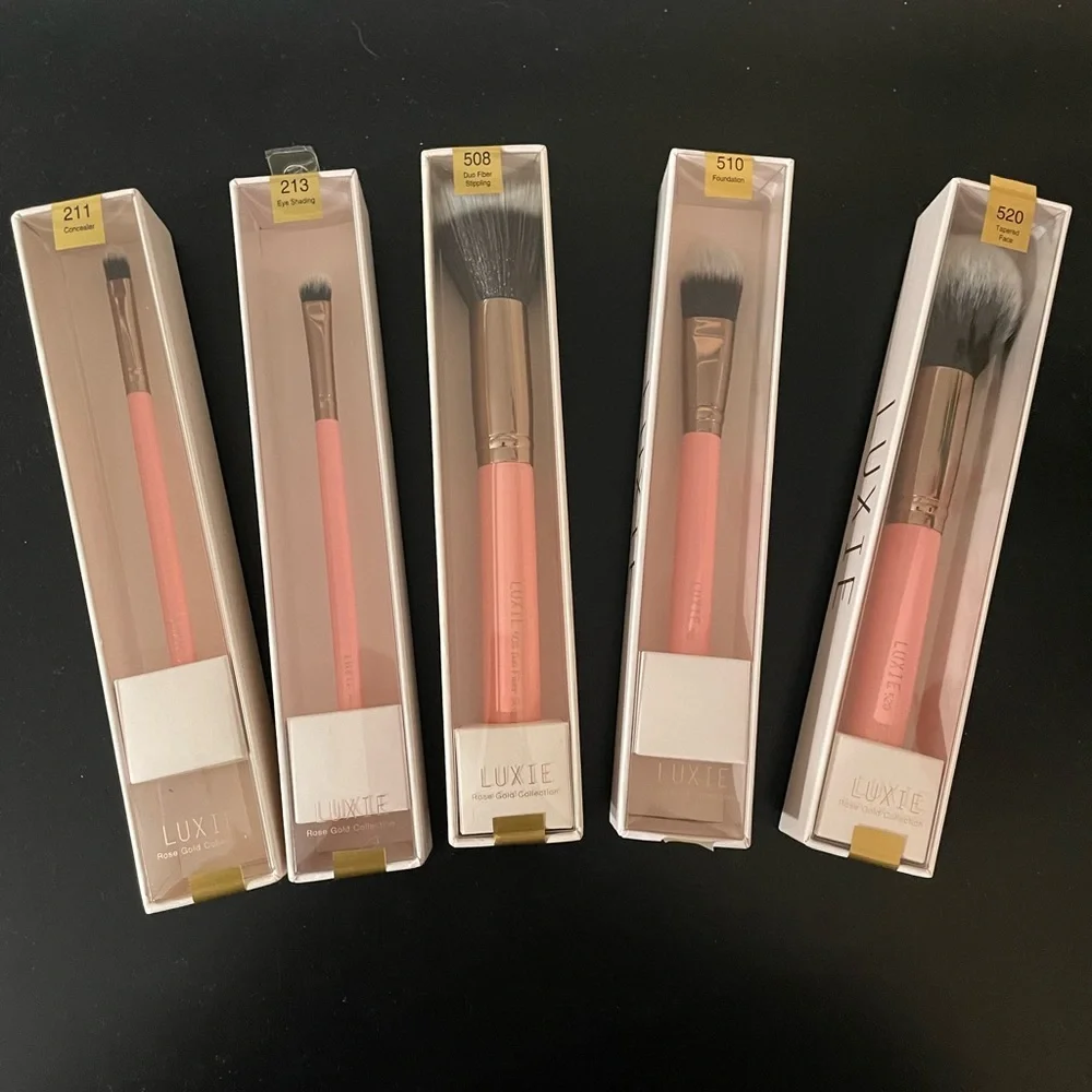 Luxie Rose Gold Collection Makeup Brush Set